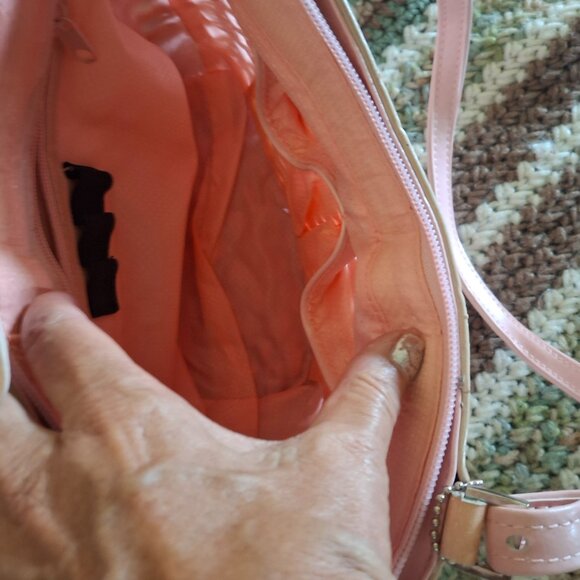 Longaberger Pink Straw Purse - Picture 6 of 7